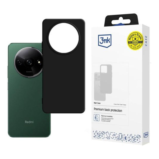 Матов калъф за Xiaomi Redmi A3 - 3mk Matt Case black