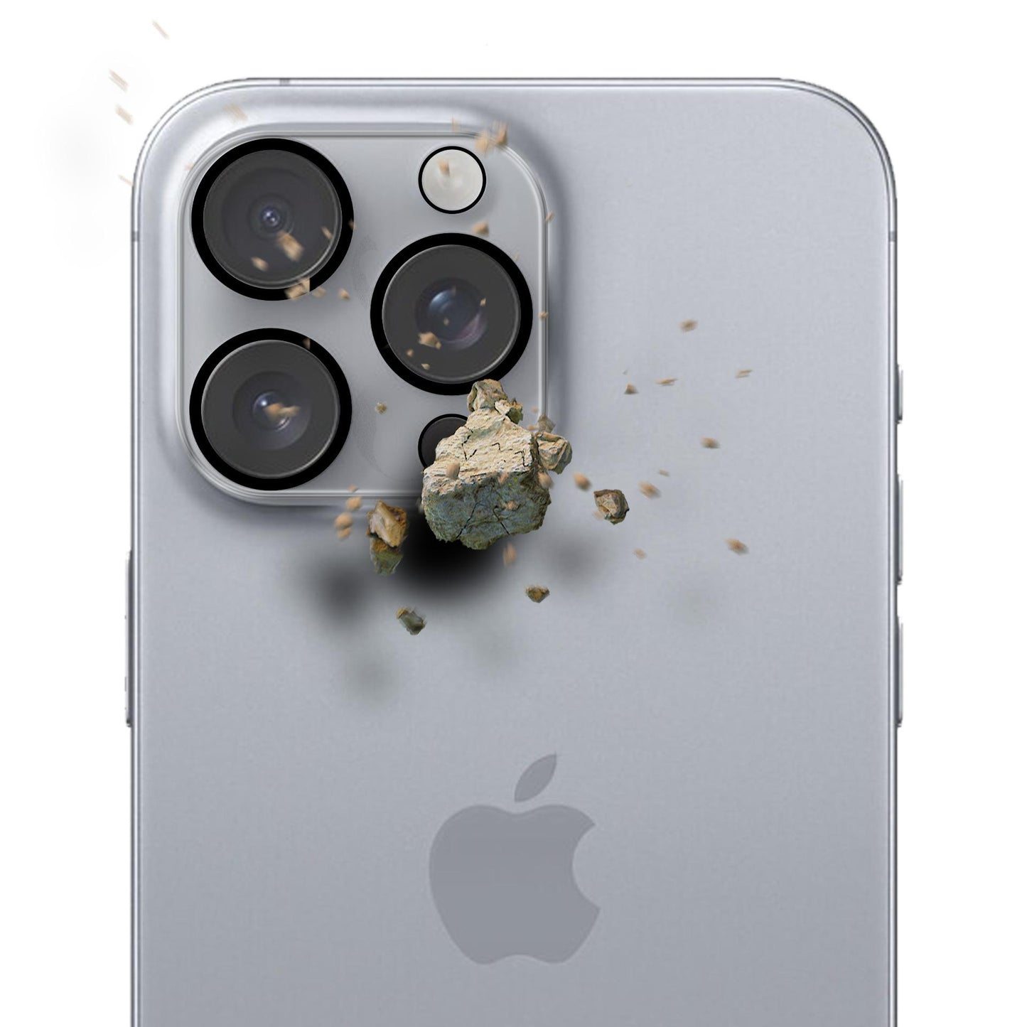 Протектор за пълно покритие на камерата на Apple iPhone 16 Pro / iPhone 16 Pro Max - 3mk Lens Pro Full Cover
