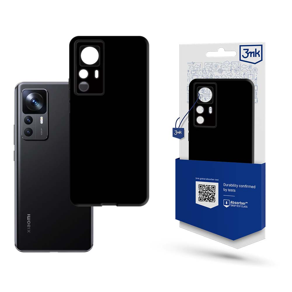 Матов калъф за Xiaomi 12T/ 12T Pro - 3mk Matt Case black