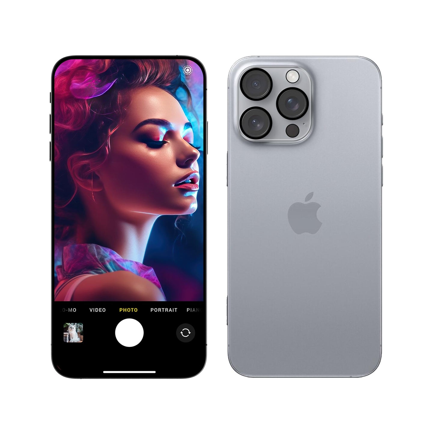 Протектор за пълно покритие на камерата на Apple iPhone 16 Pro / iPhone 16 Pro Max - 3mk Lens Pro Full Cover