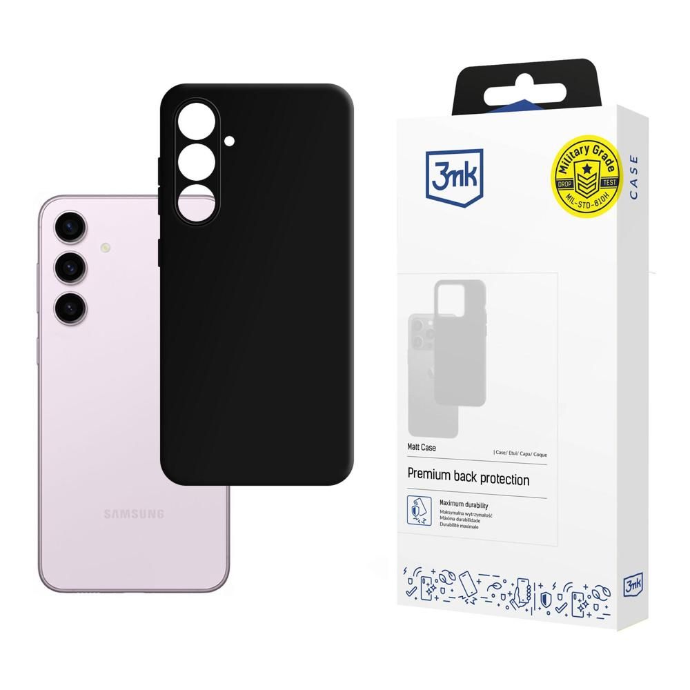 Матов калъф за Samsung Galaxy S24+- 3mk Matt Case black