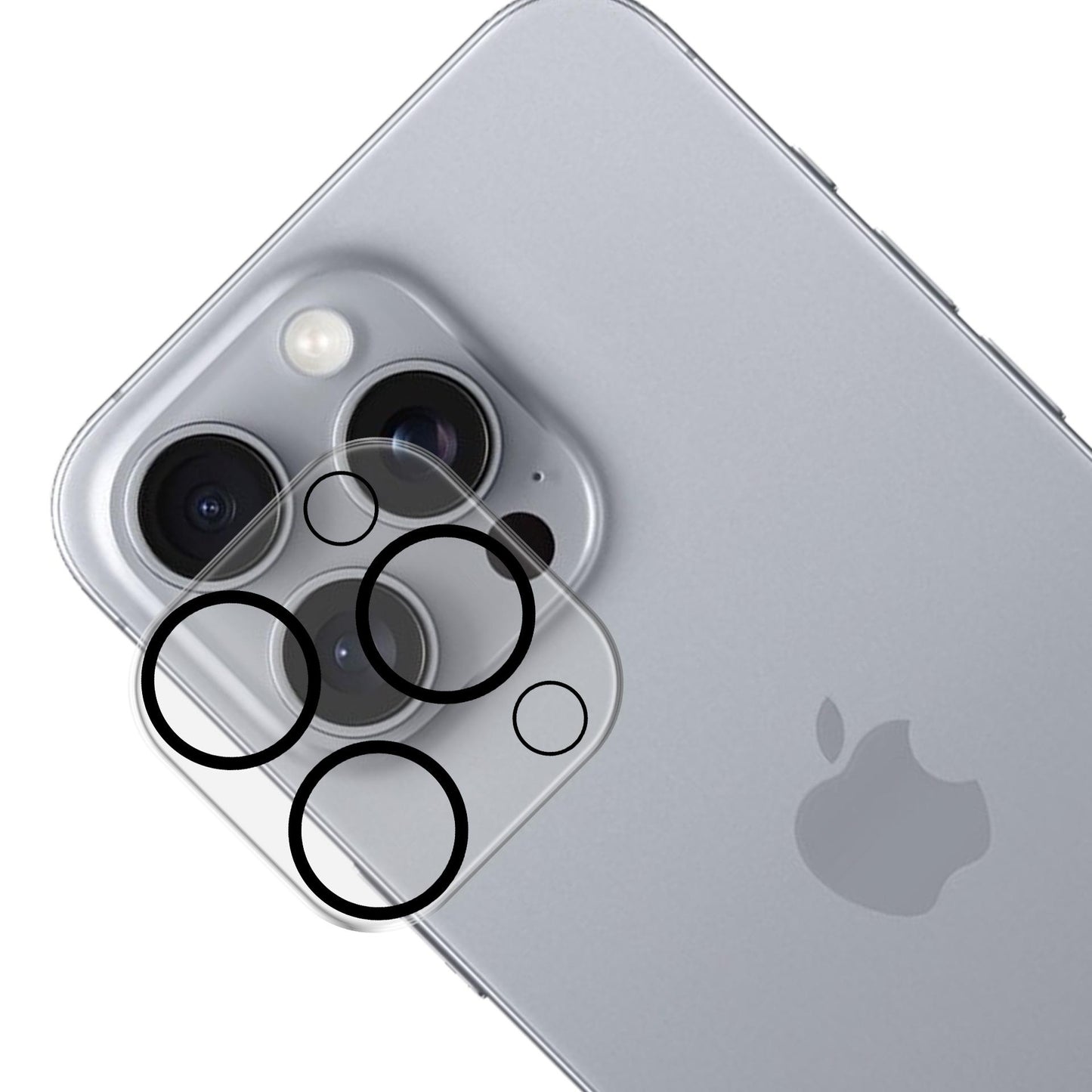 Протектор за пълно покритие на камерата на Apple iPhone 16 Pro / iPhone 16 Pro Max - 3mk Lens Pro Full Cover