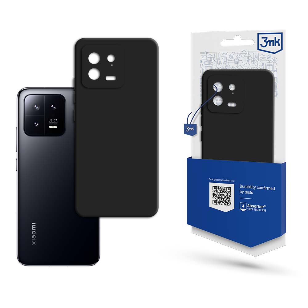 Матов калъф за Xiaomi 13 - 3mk Matt Case black