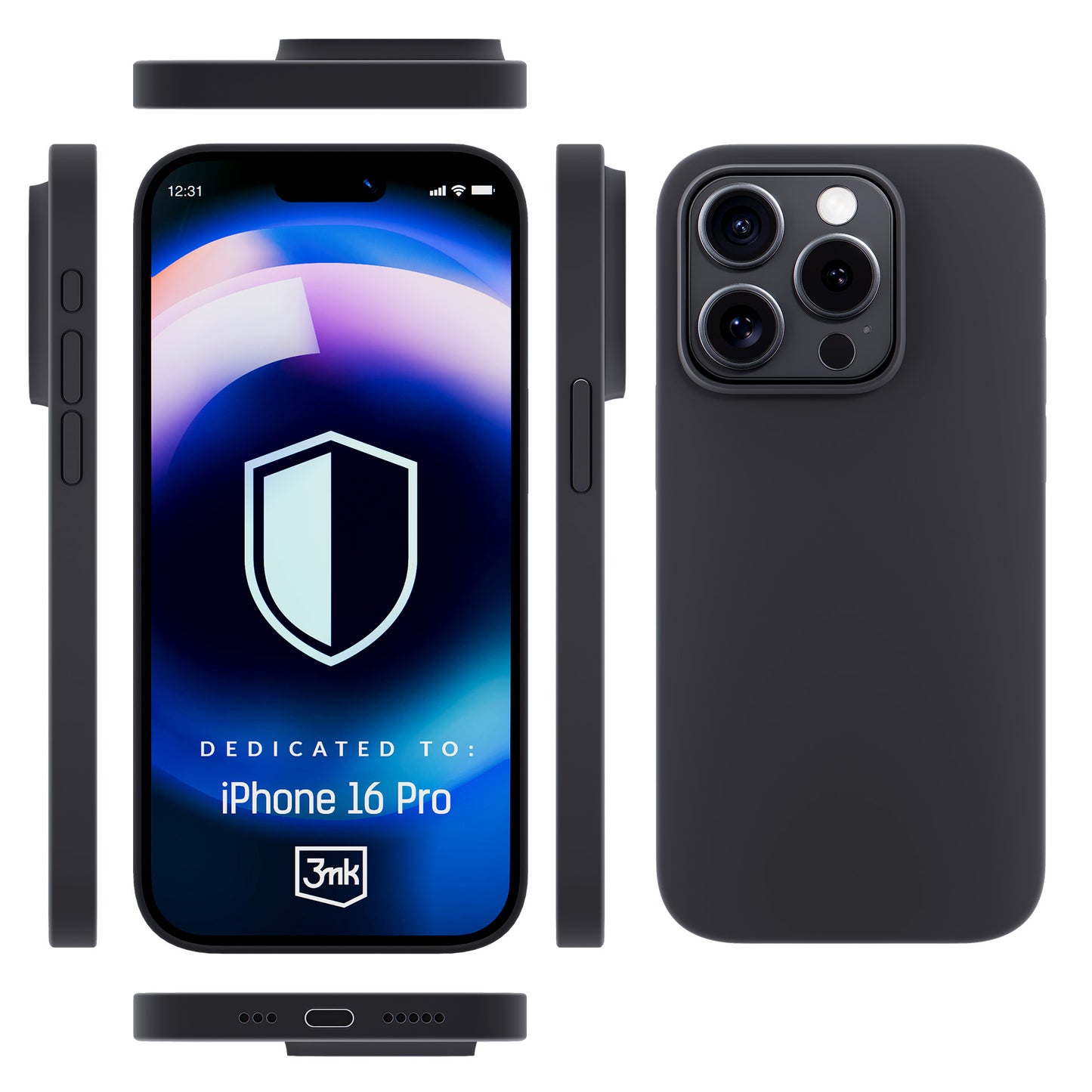 Силиконов калъф за Apple iPhone 16 Pro - 3mk Hardy Silicone MagCase Graphite