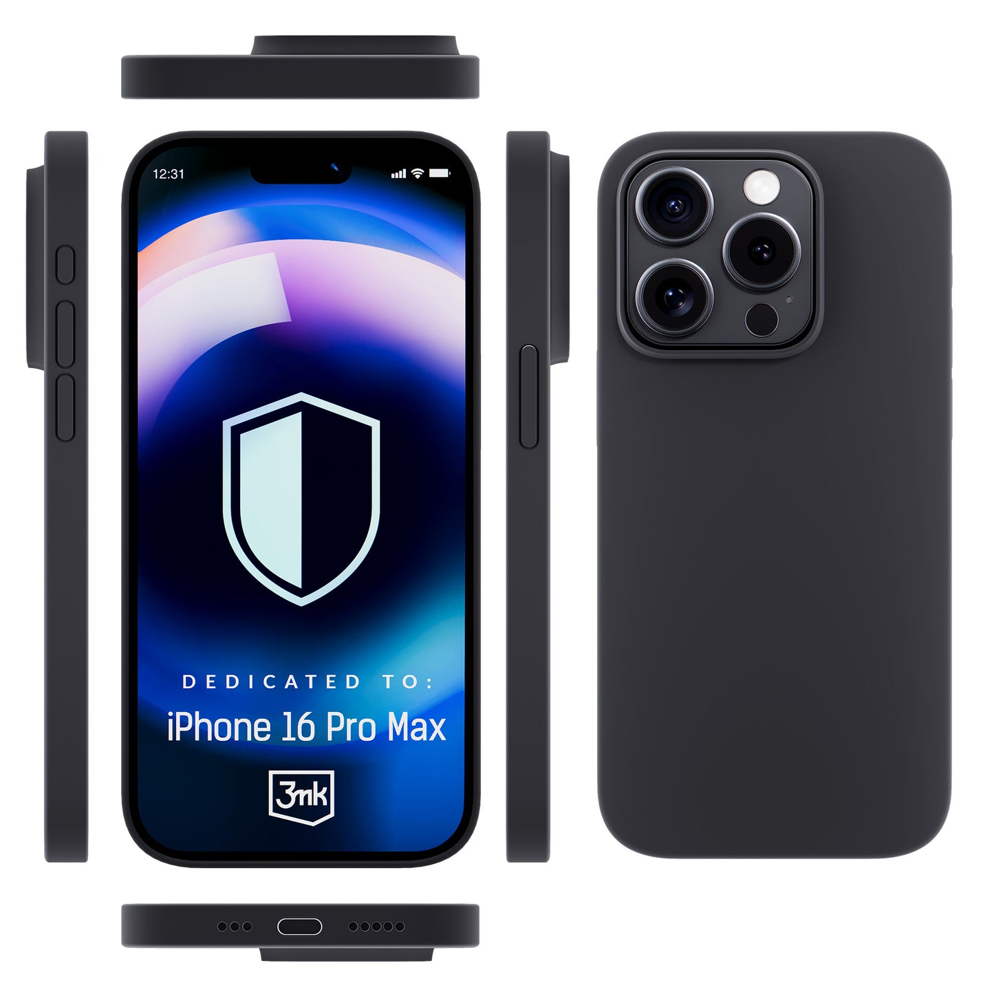 Силиконов калъф за Apple iPhone 16 Pro Max - 3mk Hardy Silicone MagCase Graphite