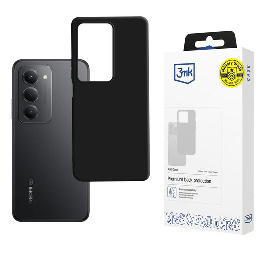 Матов калъф за Xiaomi Redmi 15 4G/ 15 5G - 3mk Matt Case black