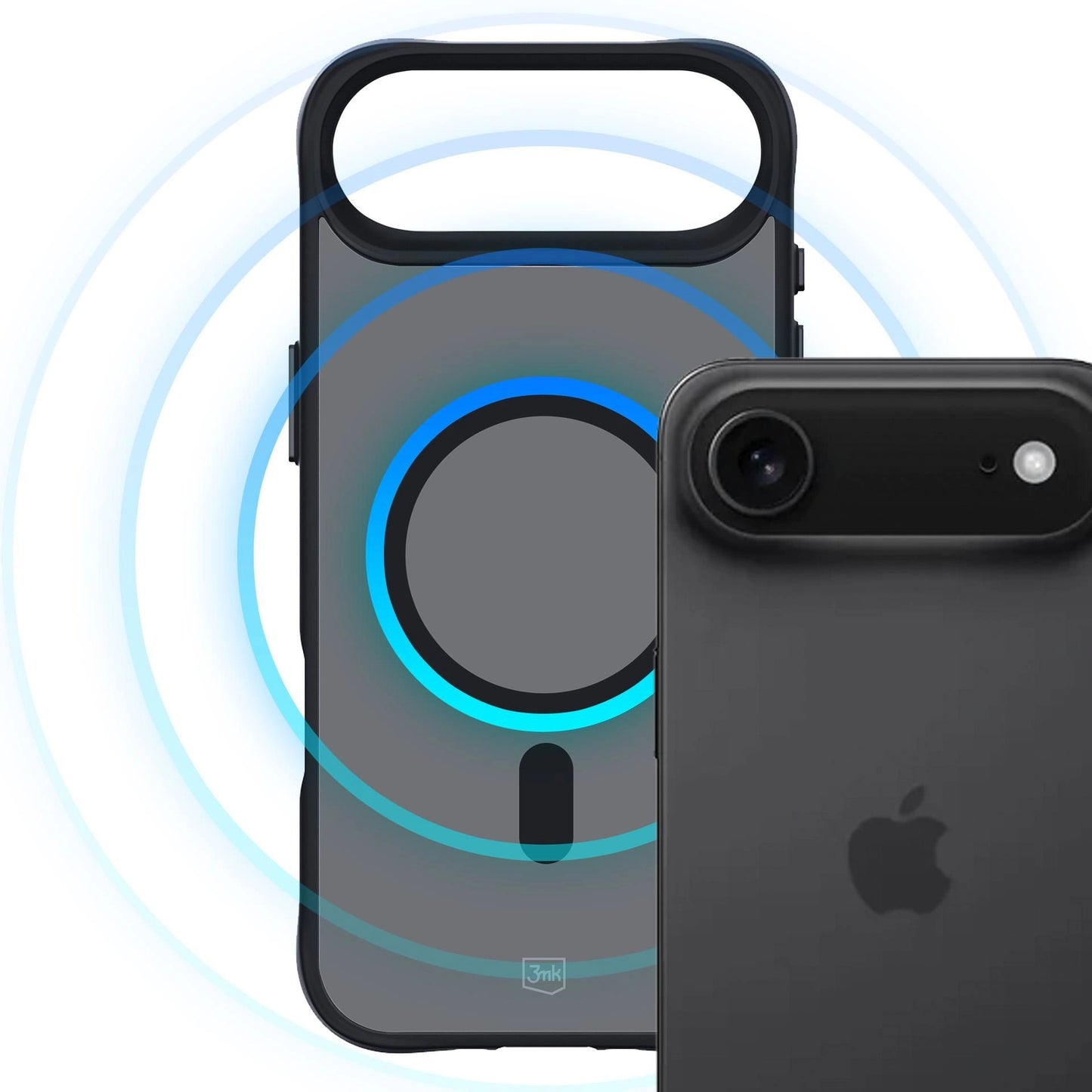 Опушен силиконов калъф с MagSafe за Apple iPhone 17 Air - 3mk Smoke MagCase