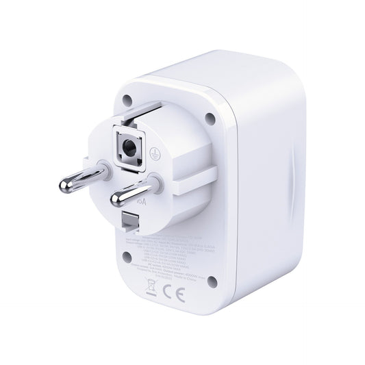 Мрежово зарядно - 3mk Comfort Charger GaN 30W QC PD PPS 2C1A1S бяло