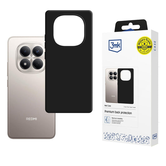 Матов калъф за Redmi Note 15 Pro 4G - 3mk Matt Case black