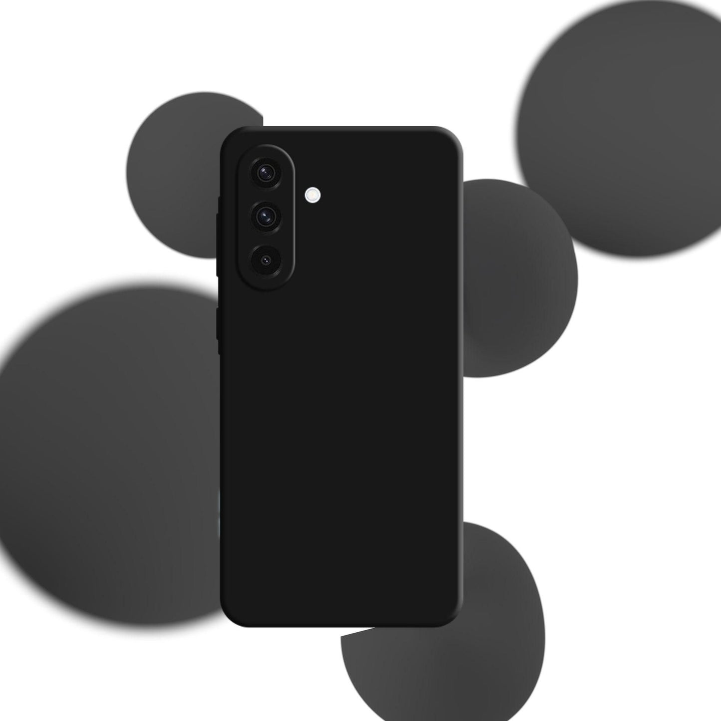 Черен силиконов калъф за Samsung Galaxy A36 - 3mk Silicone Case