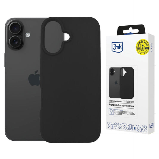 Силиконов калъф за Apple iPhone 16 - 3mk Hardy MagSilicone Graphite