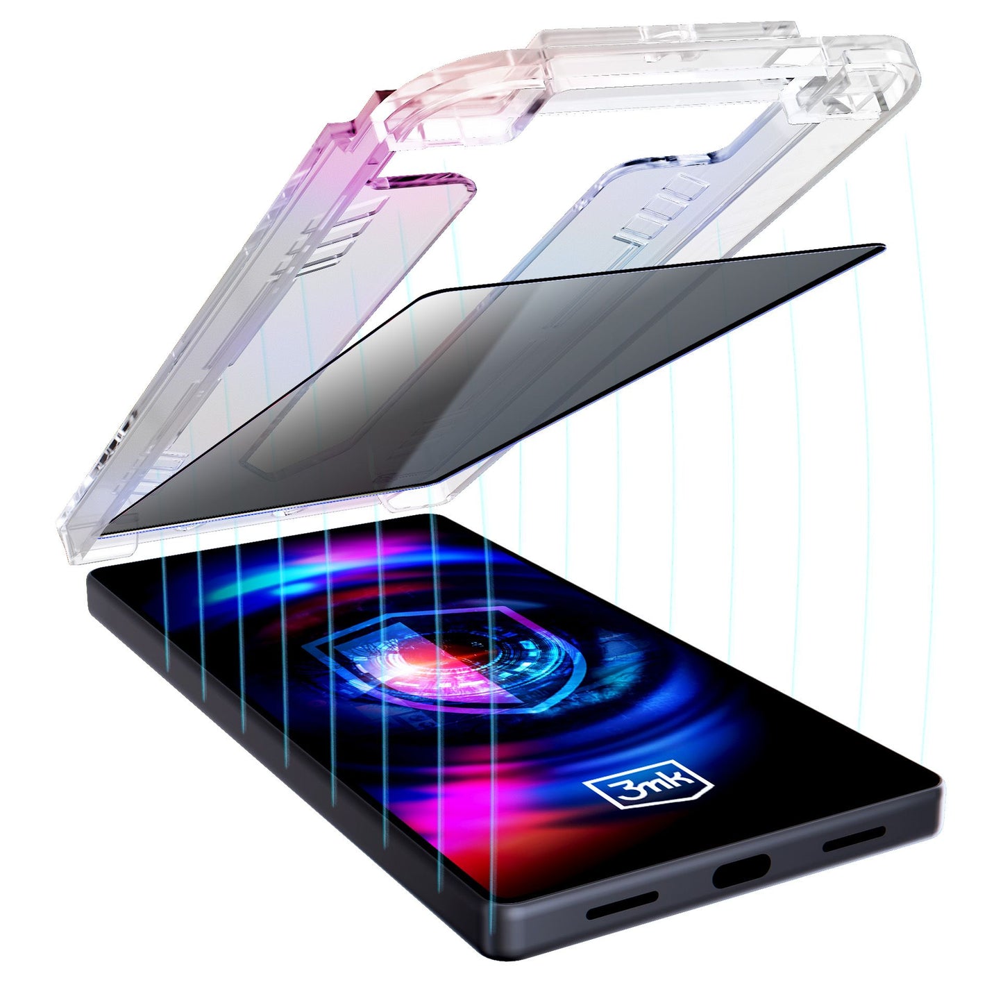 Протектор с апликатор за Apple iPhone 14 Pro - 3mk Hardglass Max Privacy