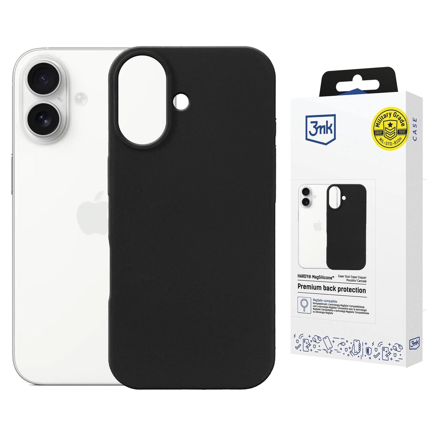Силиконов калъф с MagSafe за Apple iPhone 17 - 3mk Hardy MagSilicone Graphite