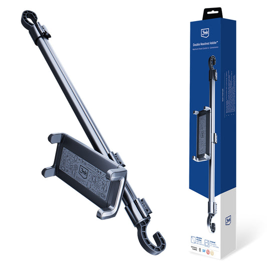 Стойка кола за задна седалка 3mk Double Headrest Holder