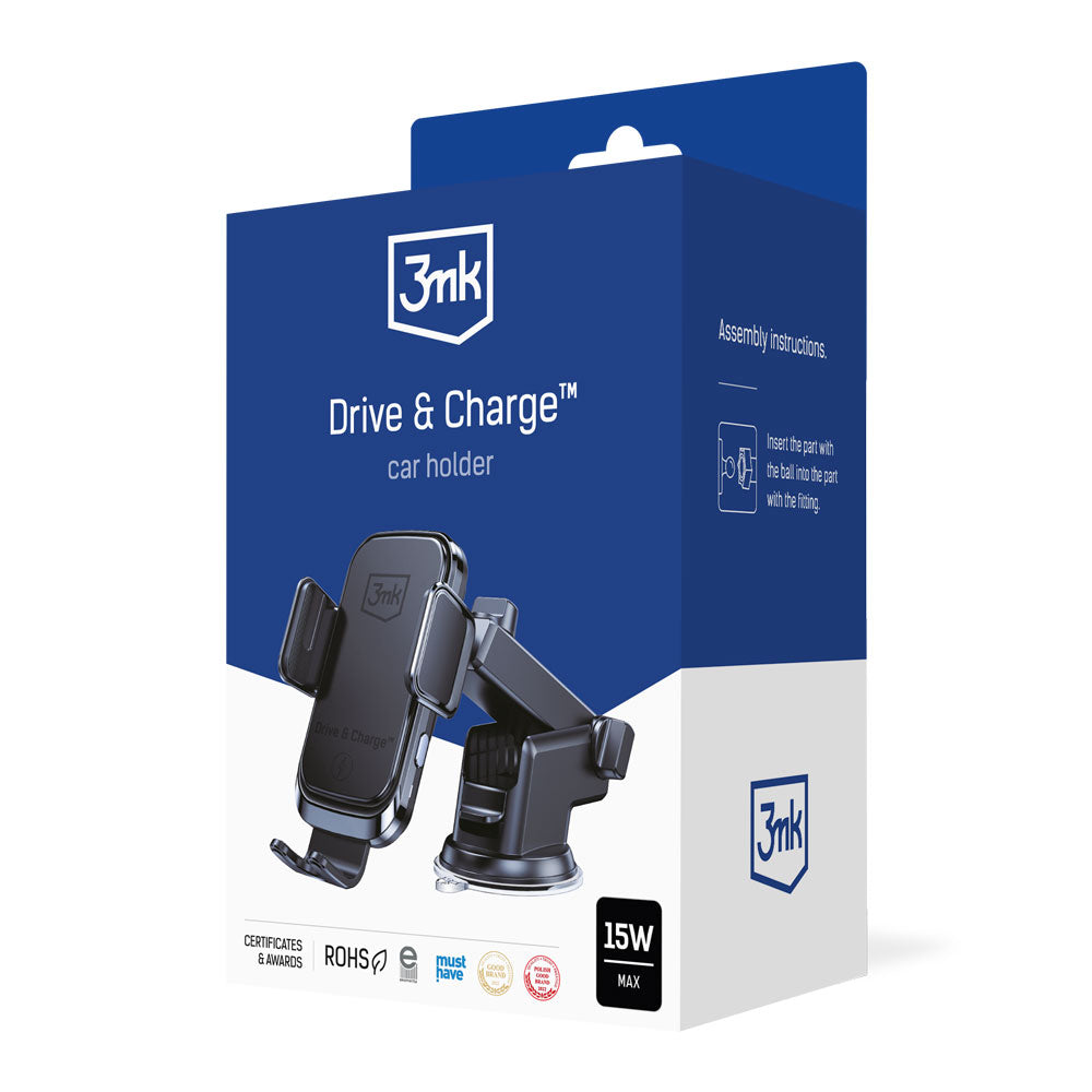 Зарядна стойка за кола - 3mk Drive & Charge