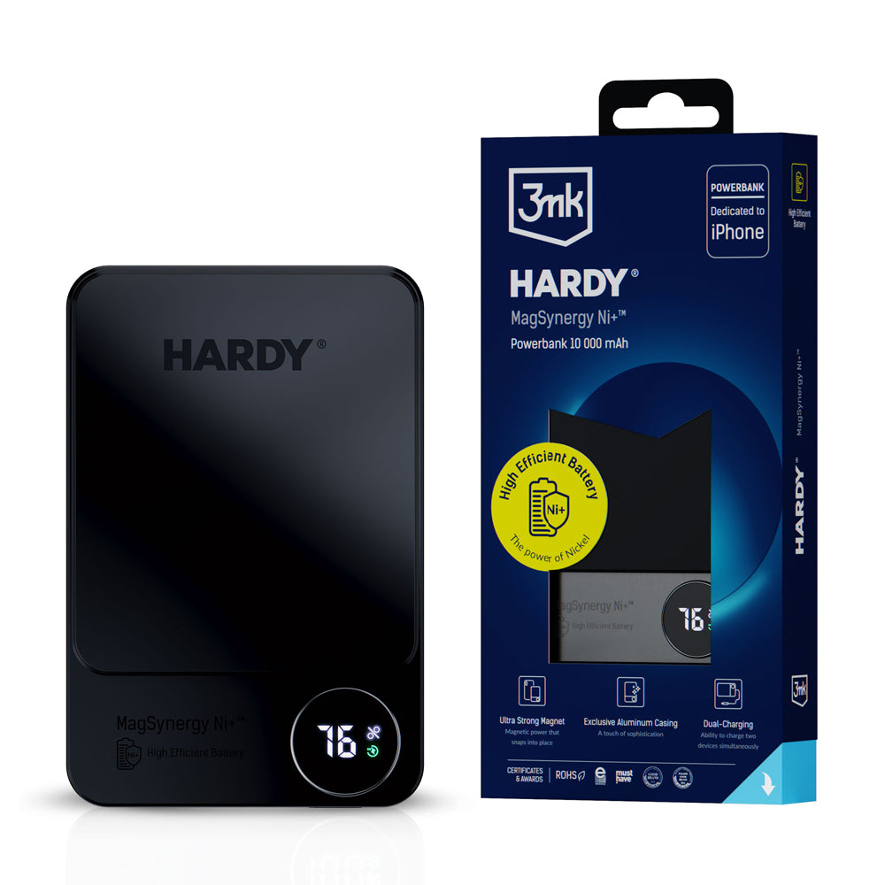 Външна батерия - 3mk HARDY MagSynergy Ni+ 10,000mAh