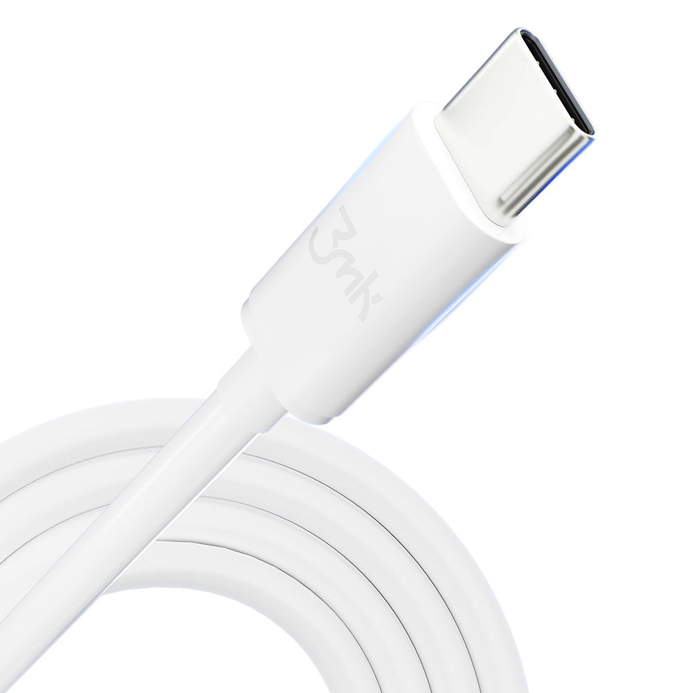 Кабел за бързо зареждане и прехвърляне на данни 3mk Hyper Cable C to C 2m 100W