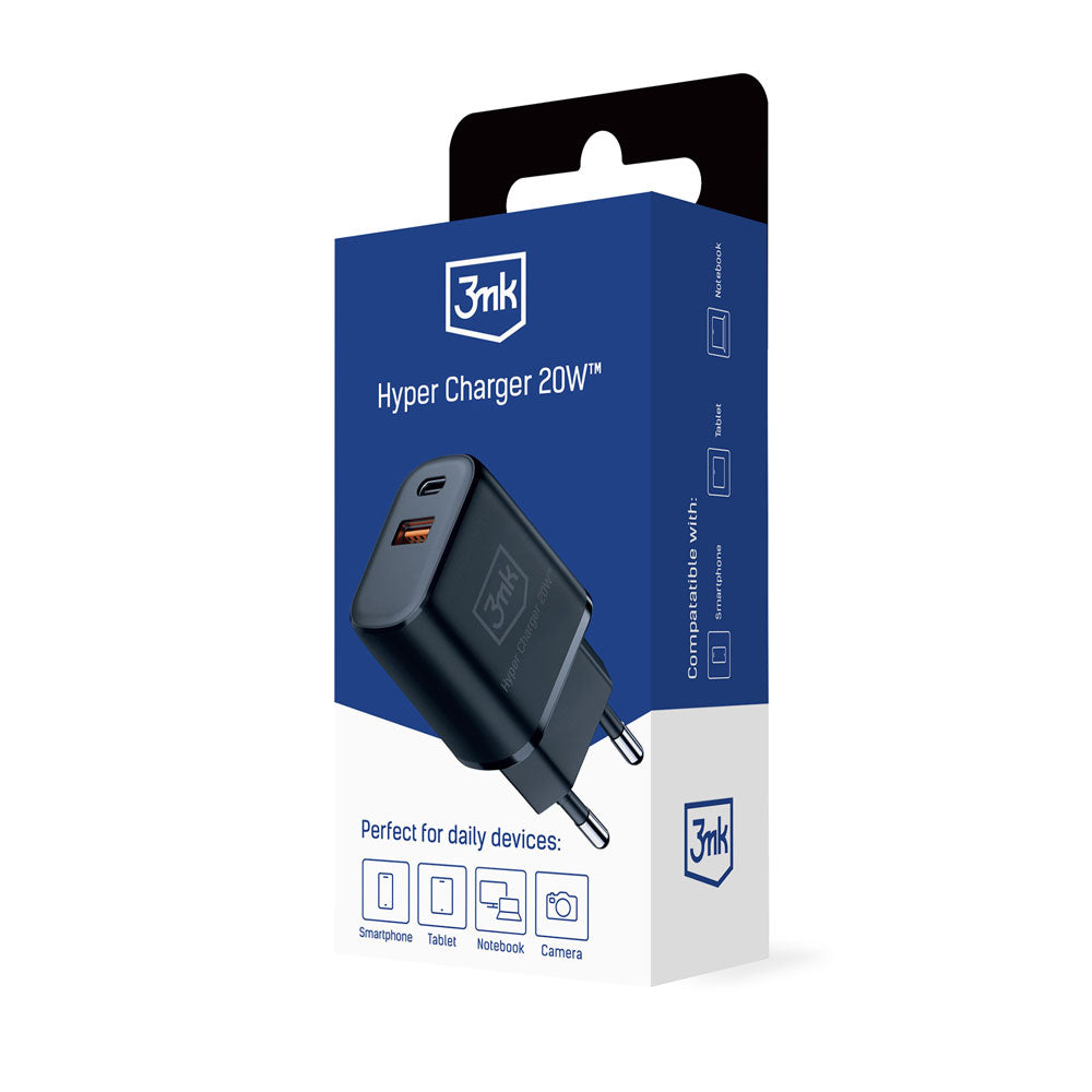 Зарядно - 3mk Hyper Charger 20W черно