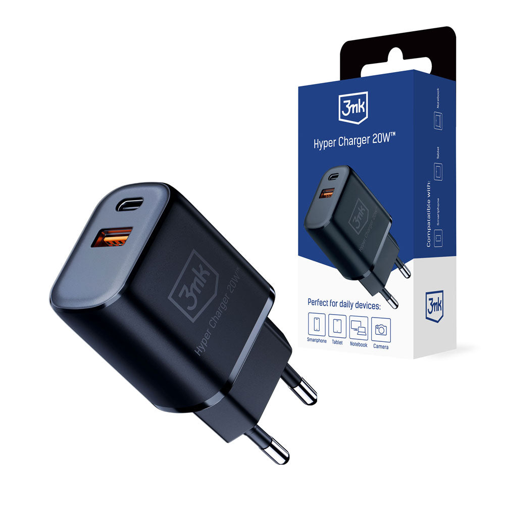 Зарядно - 3mk Hyper Charger 20W черно