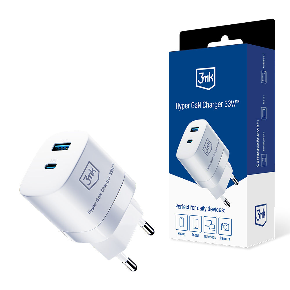 Зарядно - 3mk Hyper GaN Charger 33W