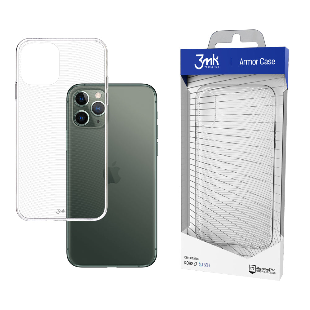Прозрачен калъф с прозрачна защитна рамка за Apple iPhone 11 Pro - 3mk Armor Case