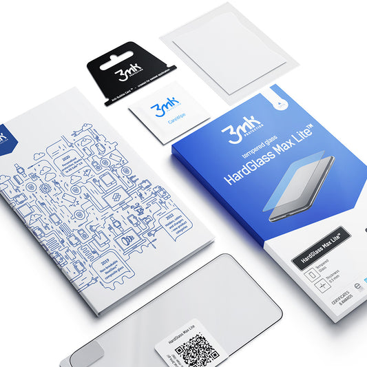 Протектор за Apple iPhone 13/ iPhone 13 Pro/ iPhone 14 - 3mk HardGlass Max Lite Black