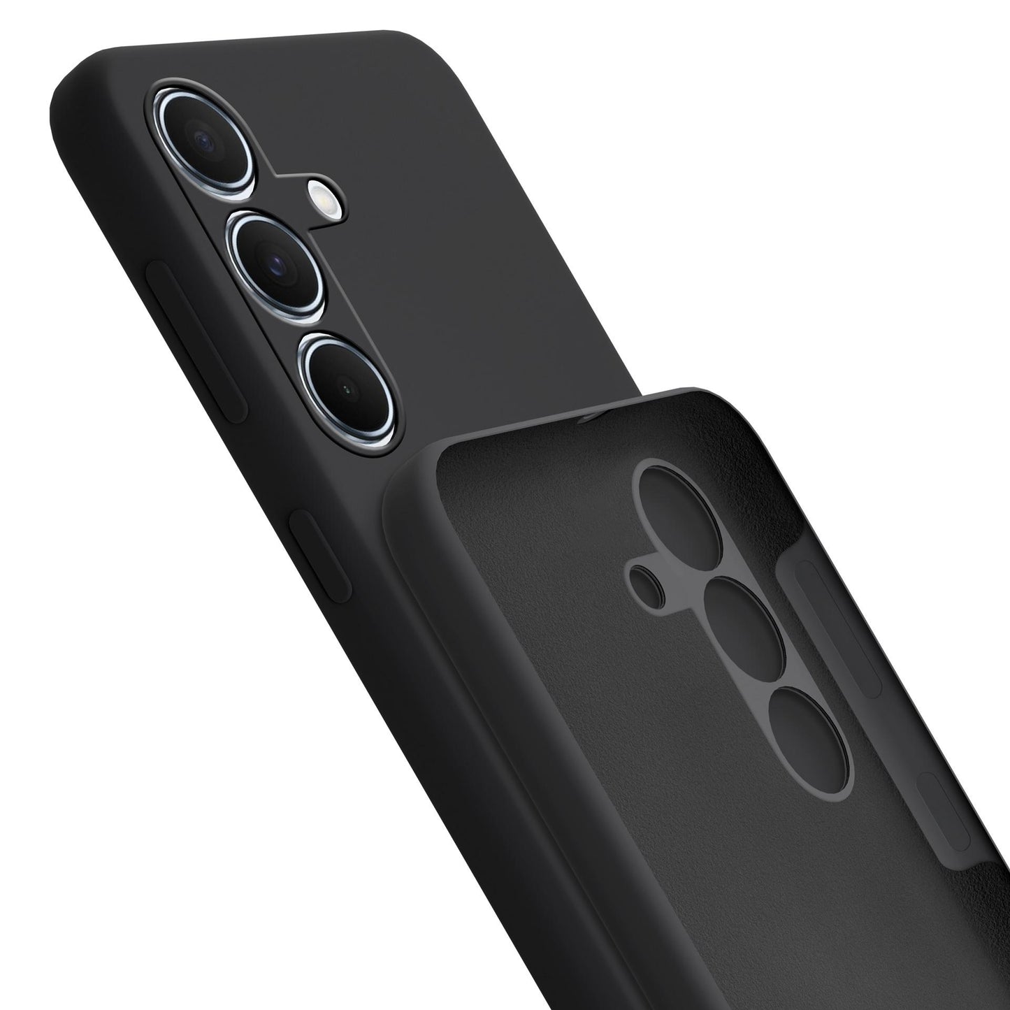 Черен силиконов калъф за Samsung Galaxy A55 - 3mk Silicone Case
