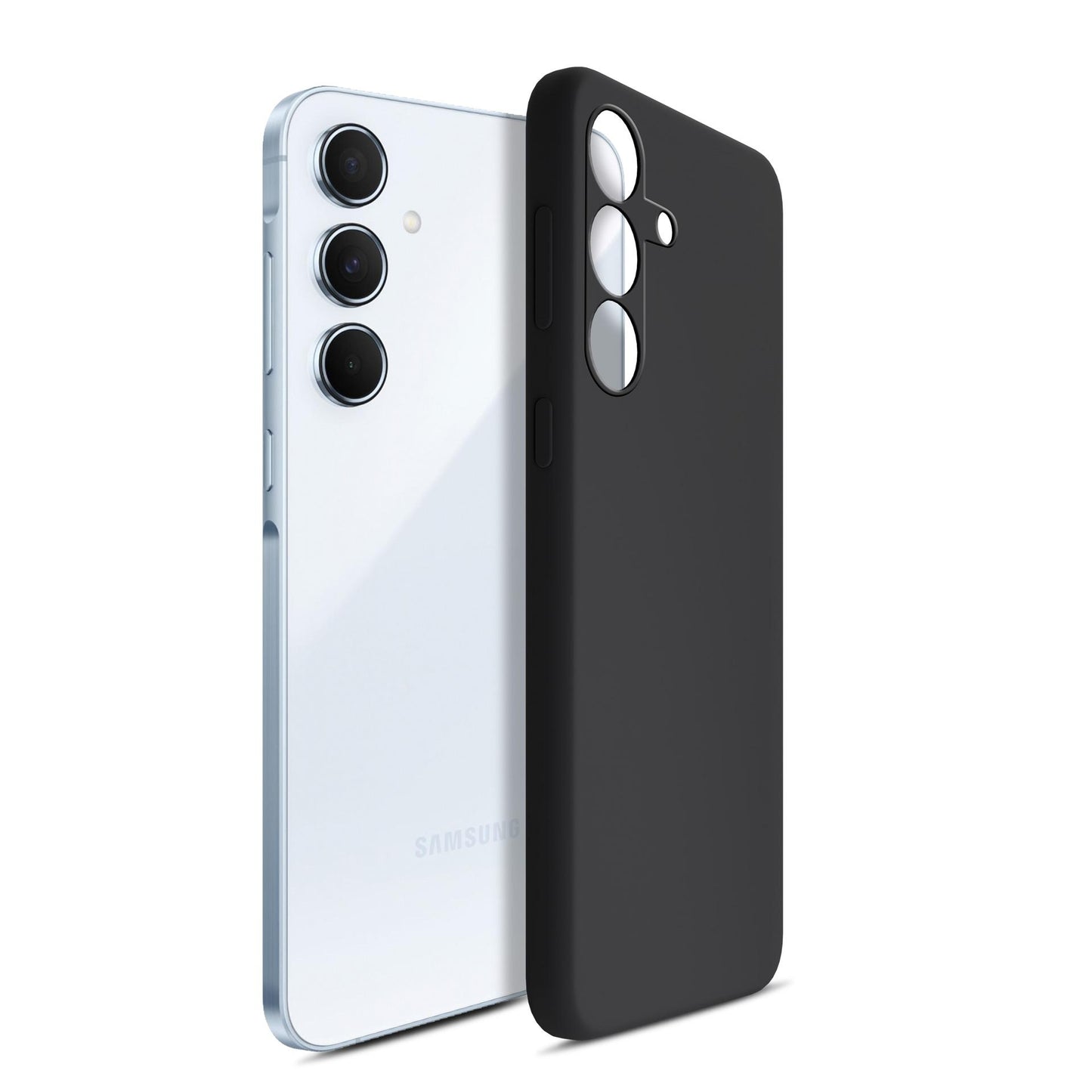 Черен силиконов калъф за Samsung Galaxy A55 - 3mk Silicone Case
