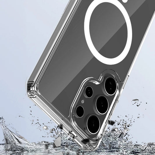 Прозрачен калъф MagSafe с прозрачна защитна рамка за Samsung Galaxy S25 Ultra - 3mk Armor MagCase