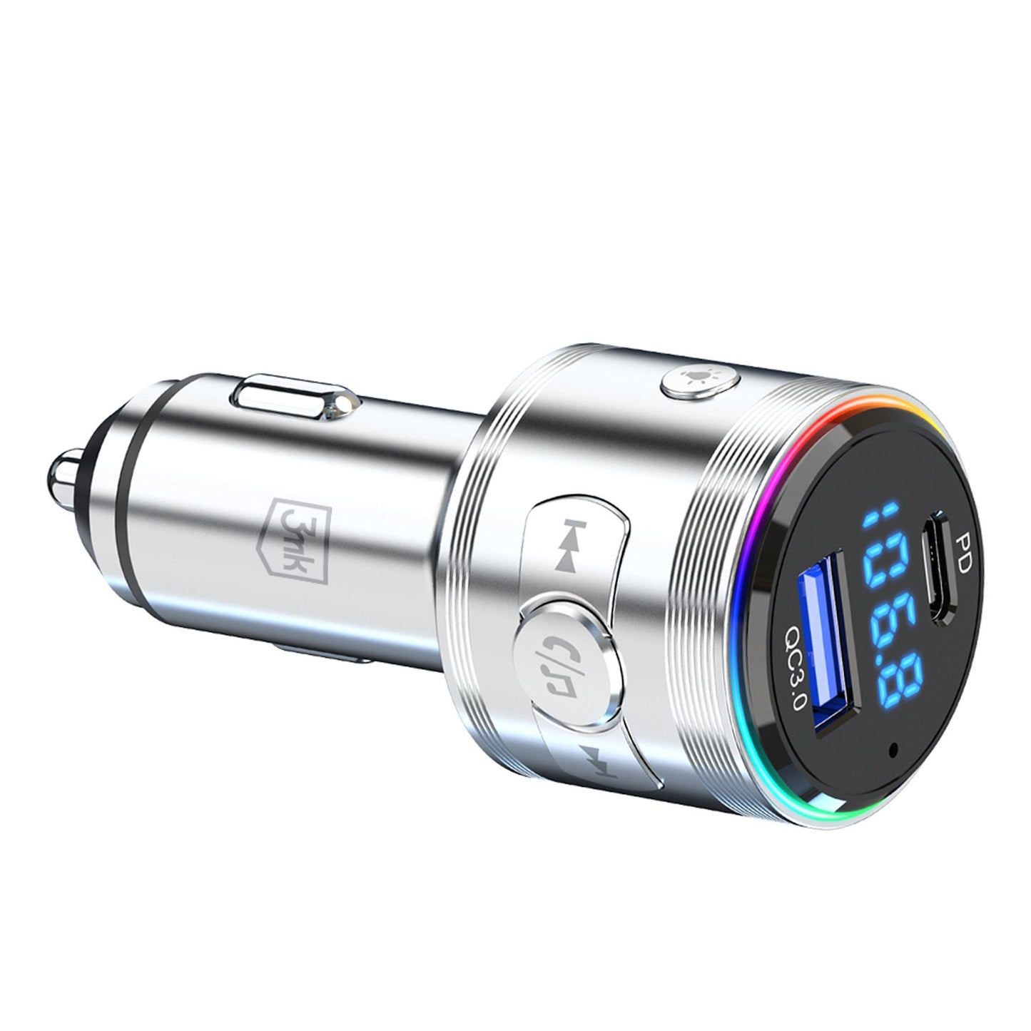 Метален трансмитер кола - 3mk Hyper Car Power Transmitter 48W QC PD PPS USB