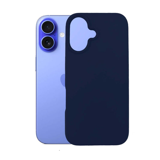Син силиконов калъф за Apple iPhone 16 - 3mk Silicone Case Dark Navy