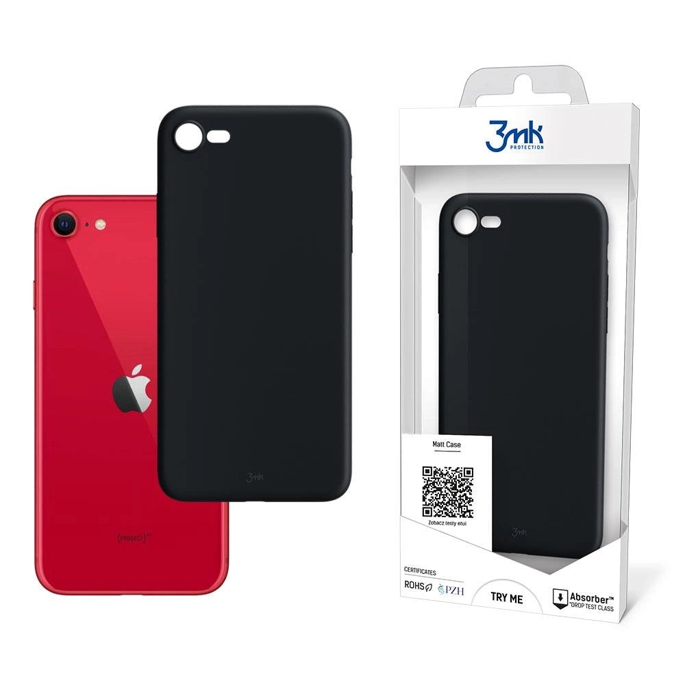 Матов калъф за Apple iPhone 7/ iPhone 8/ iPhone SE 2020/ iPhone SE 2022 - 3mk Matt Case black