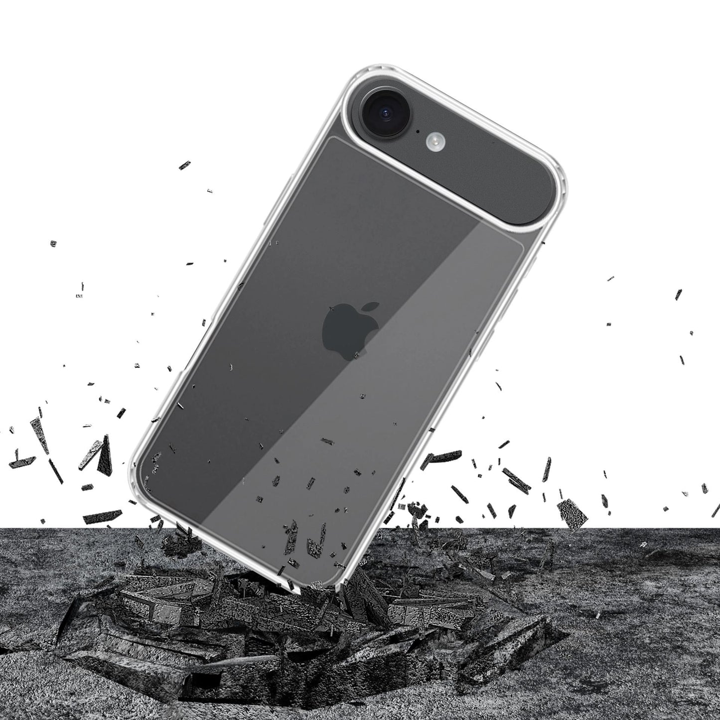 Прозрачен калъф с прозрачна защитна рамка за Apple iPhone 17 Air - 3mk Armor Case