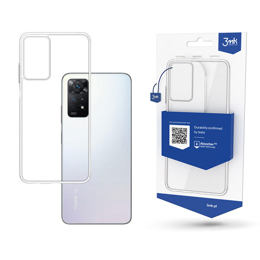 Прозрачен калъф с прозрачна защитна рамка за Xiaomi Redmi Note 11 Pro 4G/ Redmi Note 11 Pro 5G - 3mk Armor Case
