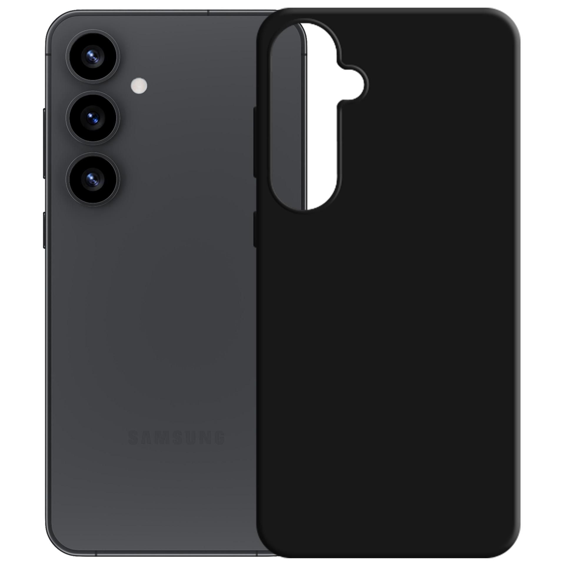Черен силиконов калъф за Samsung Galaxy S25 - 3mk Silicone Case
