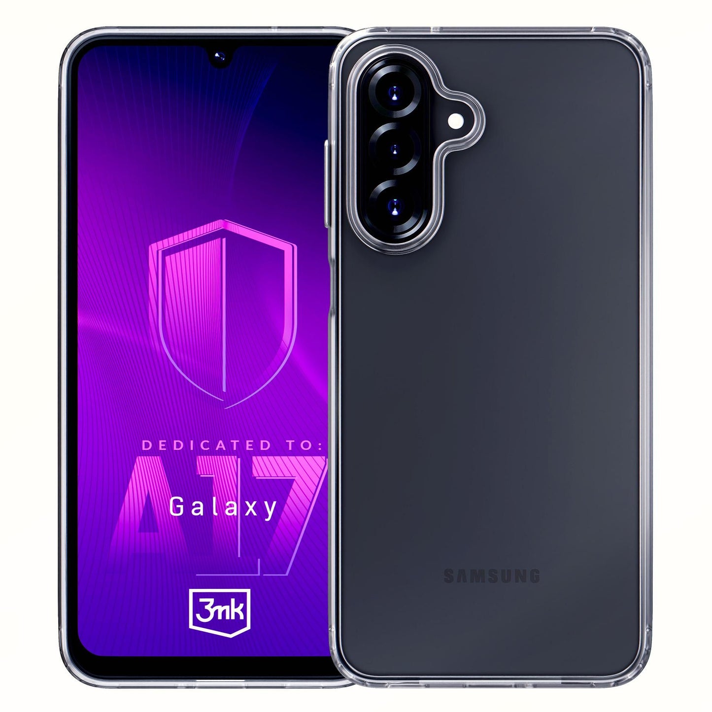Прозрачен калъф с прозрачна защитна рамка за Samsung Galaxy A17 5G / Galaxy A17 4G - 3mk Armor Case