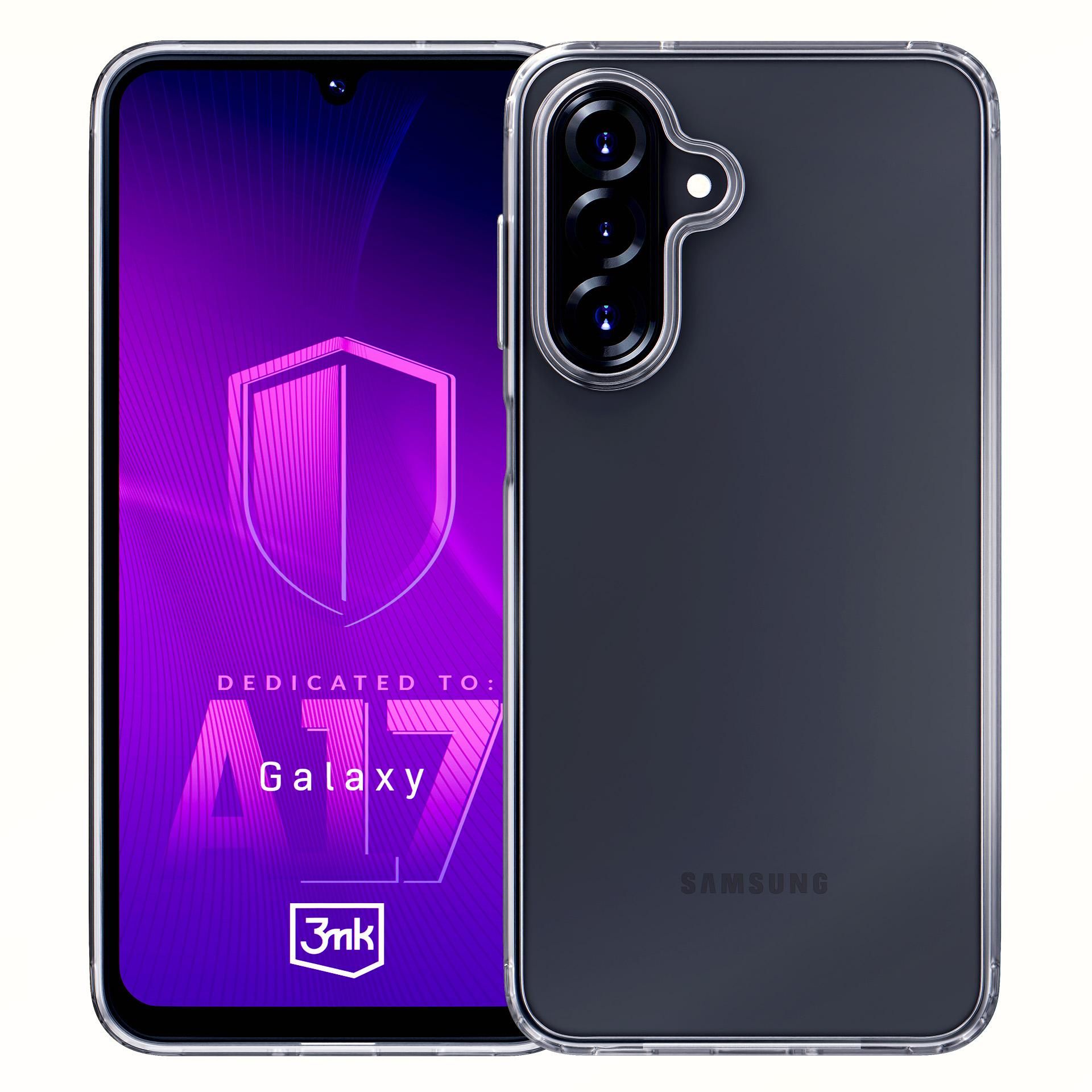 Прозрачен калъф с прозрачна защитна рамка за Samsung Galaxy A17 5G / Galaxy A17 4G - 3mk Armor Case