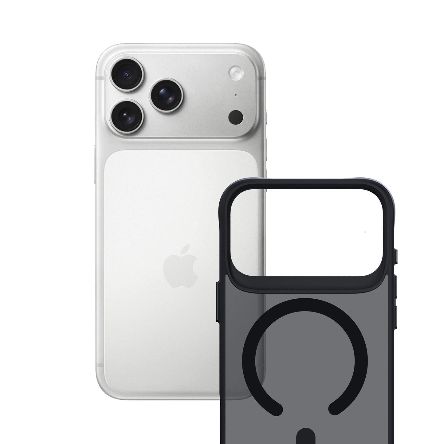 Опушен силиконов калъф с MagSafe за Apple iPhone 17 Pro Max - 3mk Smoke MagCase