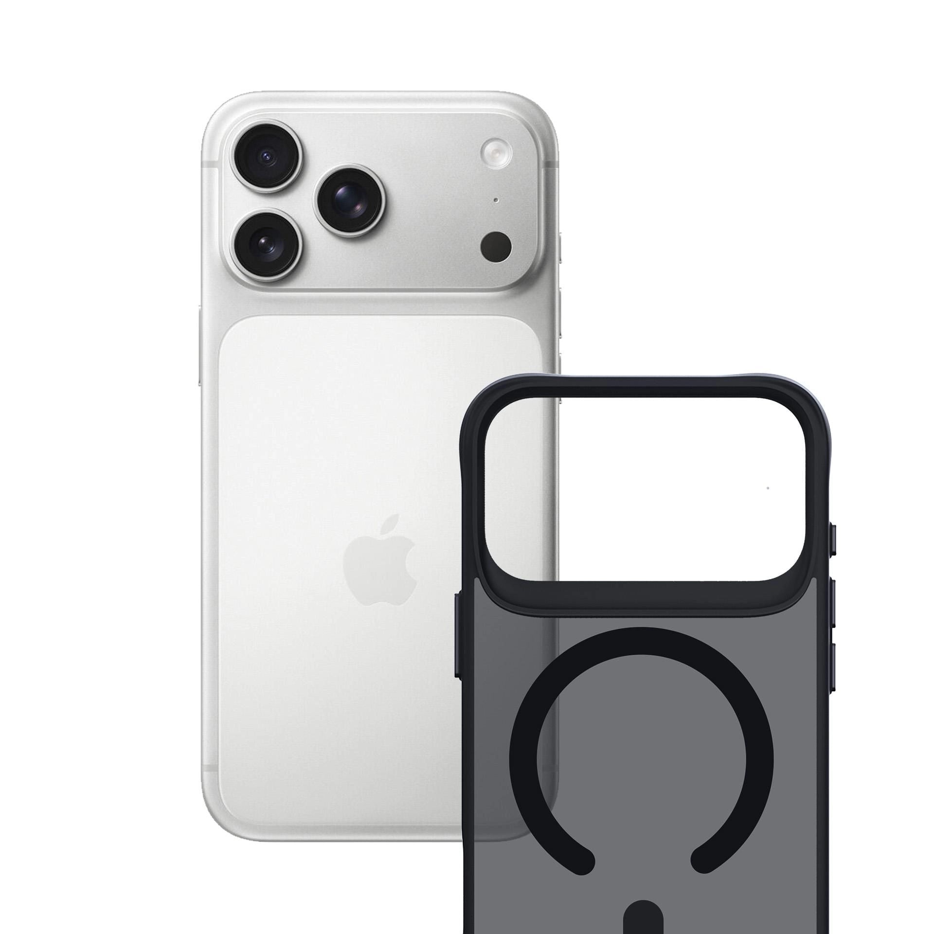 Опушен силиконов калъф с MagSafe за Apple iPhone 17 Pro Max - 3mk Smoke MagCase