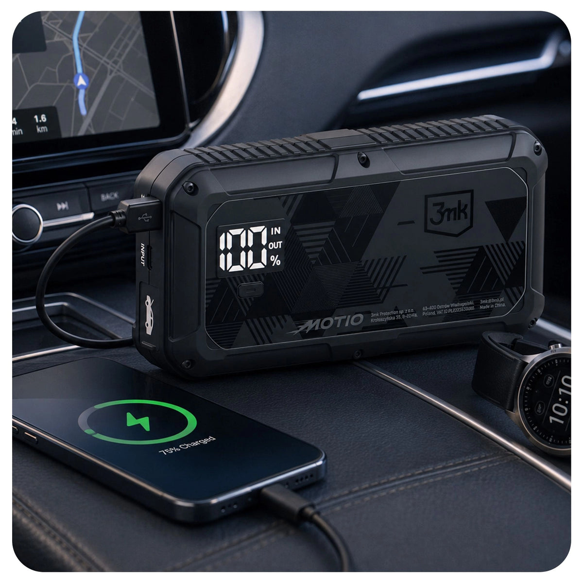 Джъмп стартер - 3mk Motio HyperBoost Flow 1500A 10,000mAh