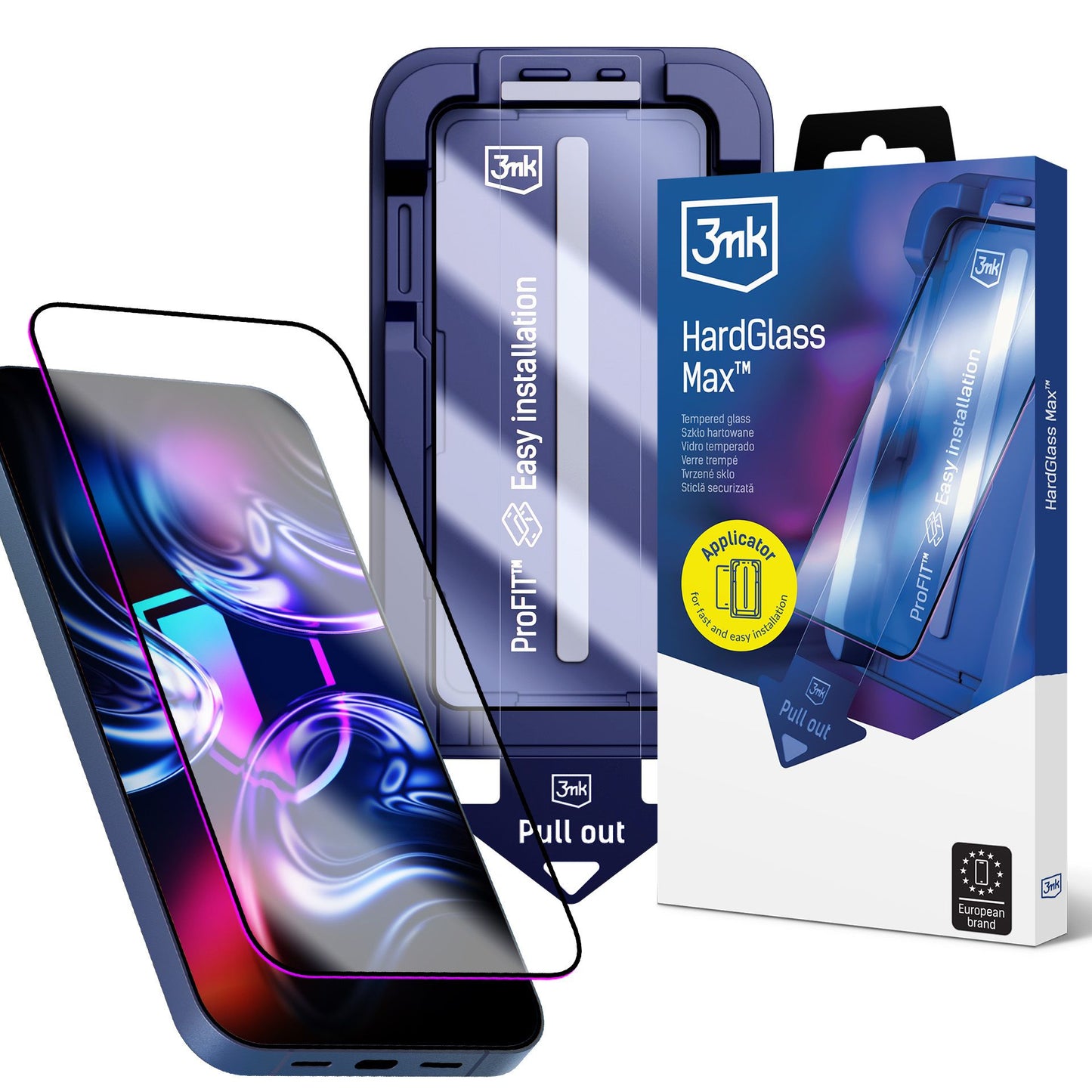 Протектор с апликатор за Samsung Galaxy A37/ Galaxy A57  - 3mk Hardglass Max