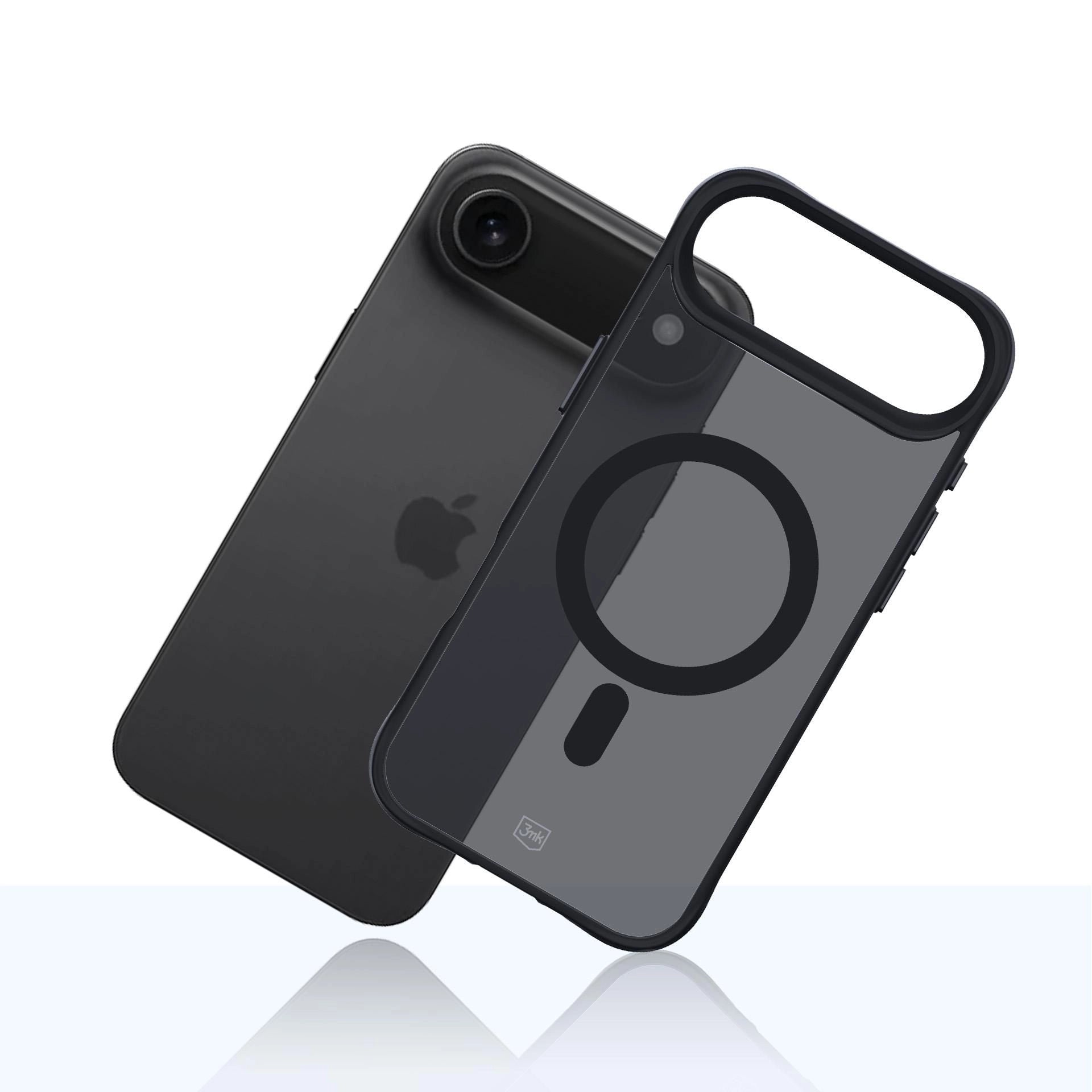 Опушен силиконов калъф с MagSafe за Apple iPhone 17 Air - 3mk Smoke MagCase