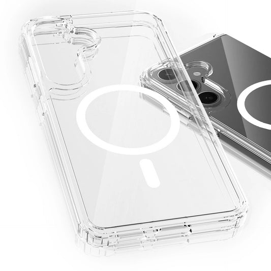 Прозрачен калъф MagSafe с прозрачна защитна рамка за Samsung Galaxy S25 FE - 3mk Armor MagCase