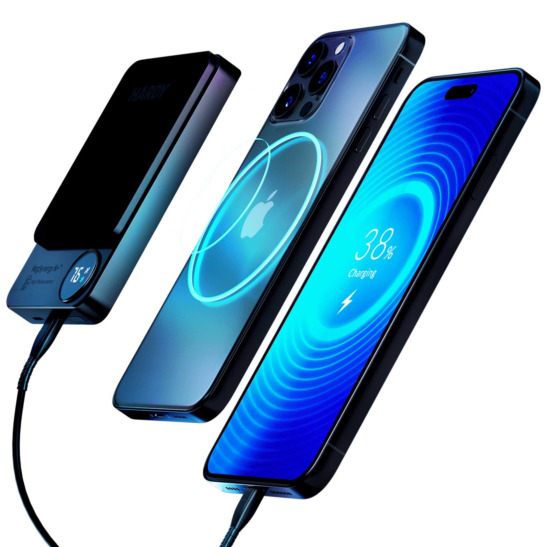 Външна батерия - 3mk 3mk HARDY MagSynergy Ni+ 5,000mAh 22.5W