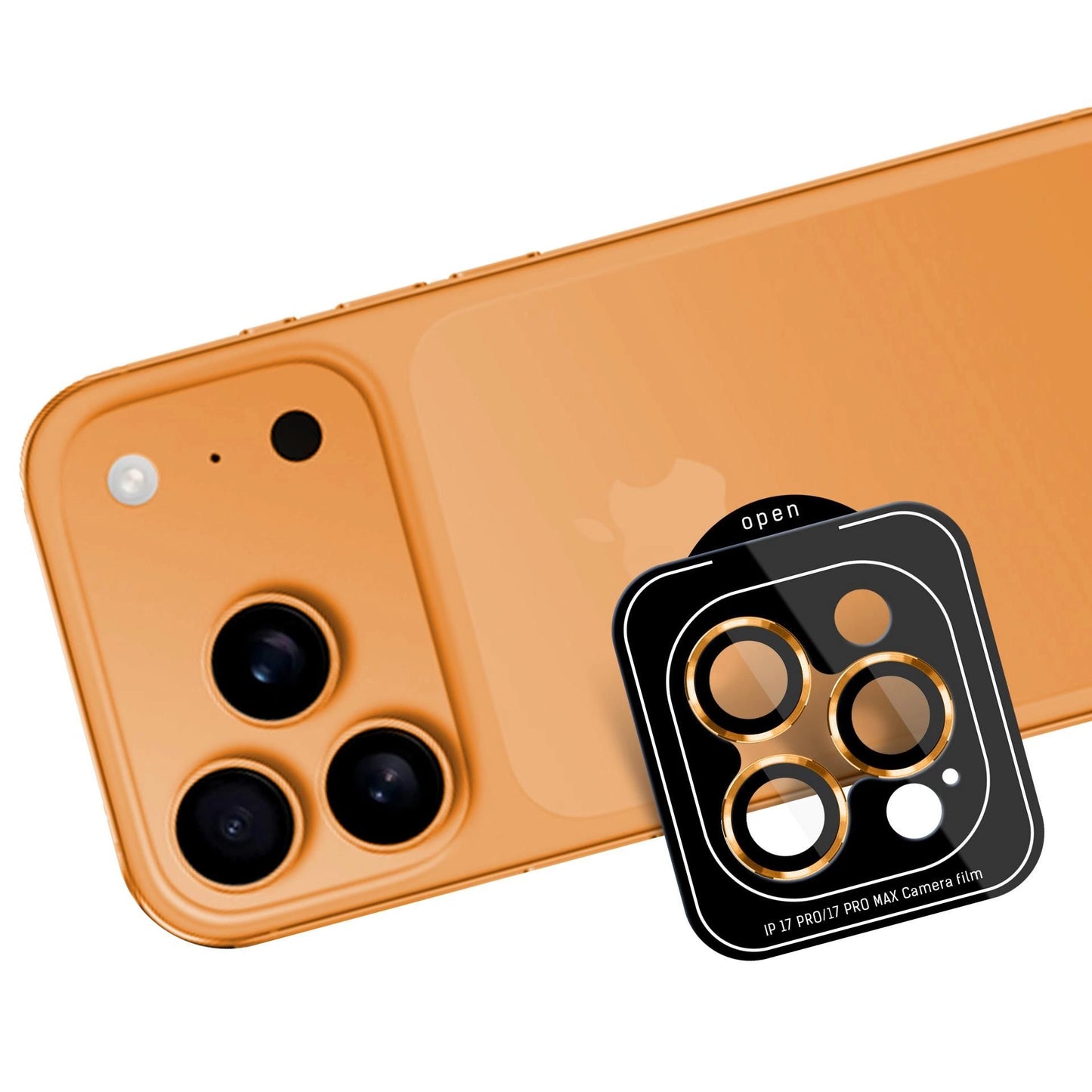 Протектор за камерата на Apple iPhone 17 Pro / iPhone 17 Pro Max - 3mk Lens Protection Pro Orange