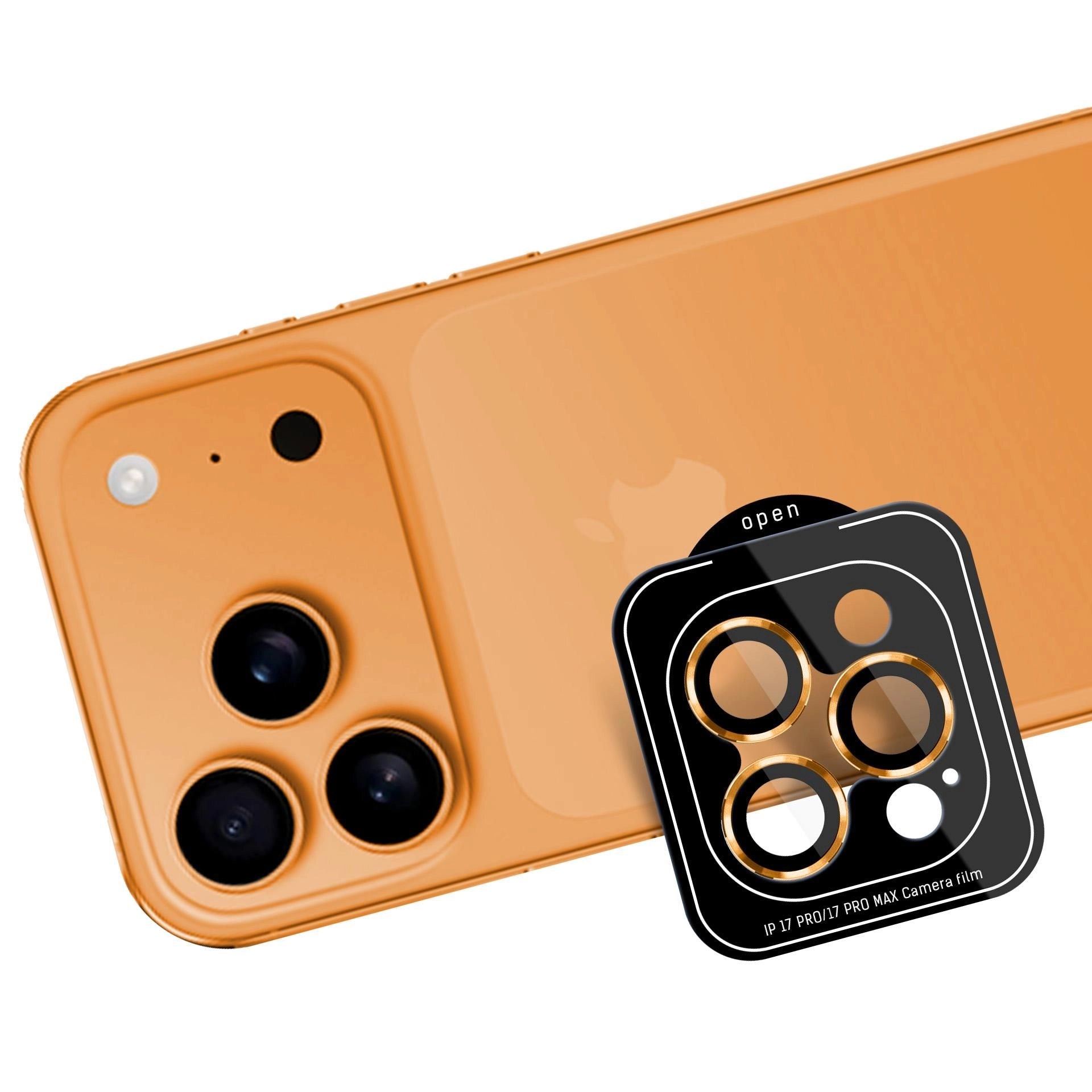 Протектор за камерата на Apple iPhone 17 Pro / iPhone 17 Pro Max - 3mk Lens Protection Pro Orange