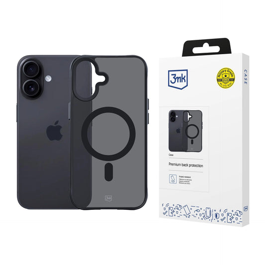 Опушен силиконов калъф с MagSafe за Apple iPhone 17 - 3mk Smoke MagCase