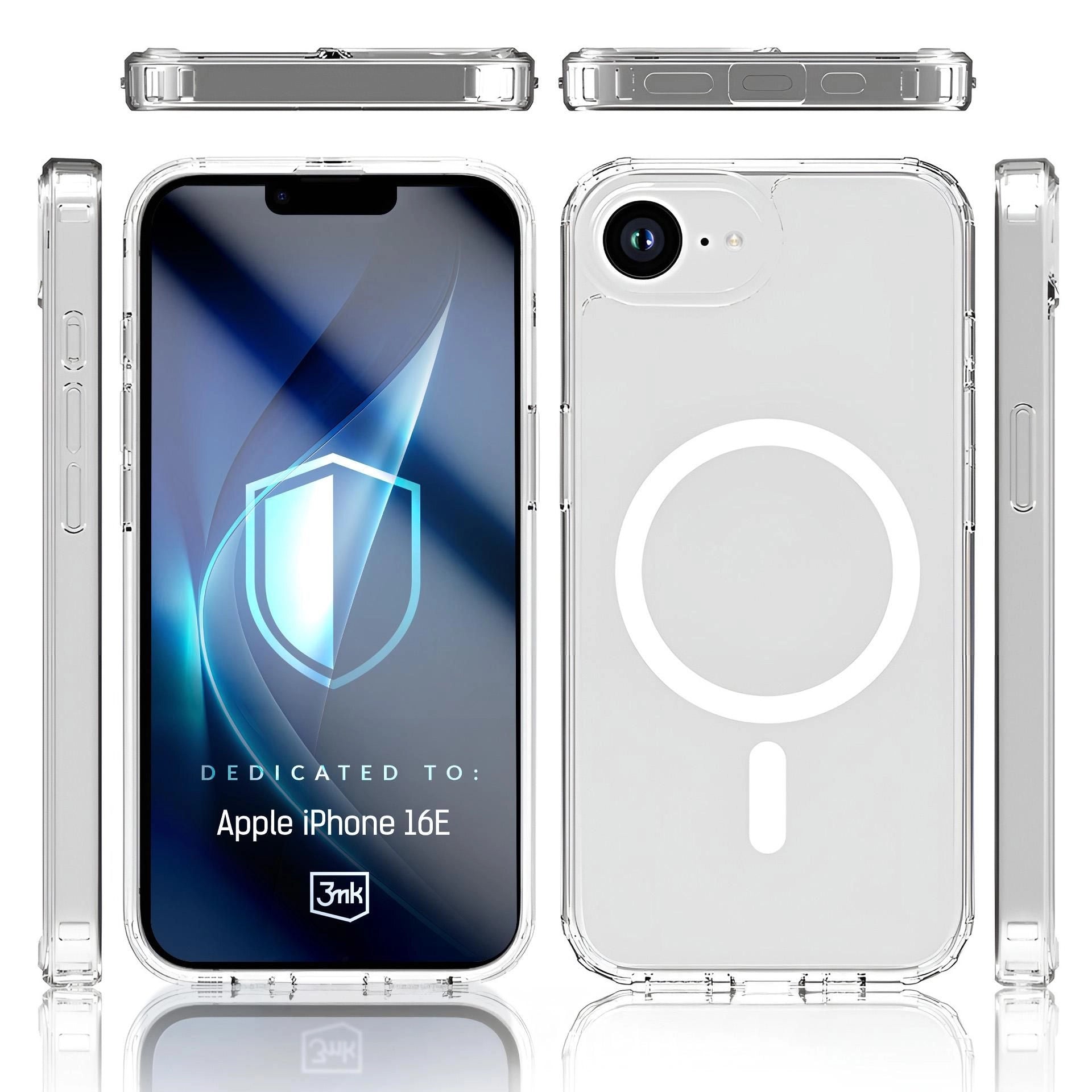 Прозрачен калъф за Apple iPhone 16E - 3mk Armor MagCase