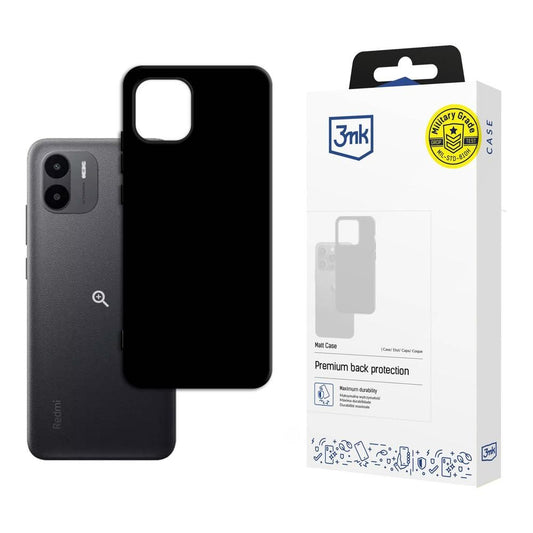 Матов калъф за Xiaomi Redmi A2 - 3mk Matt Case black