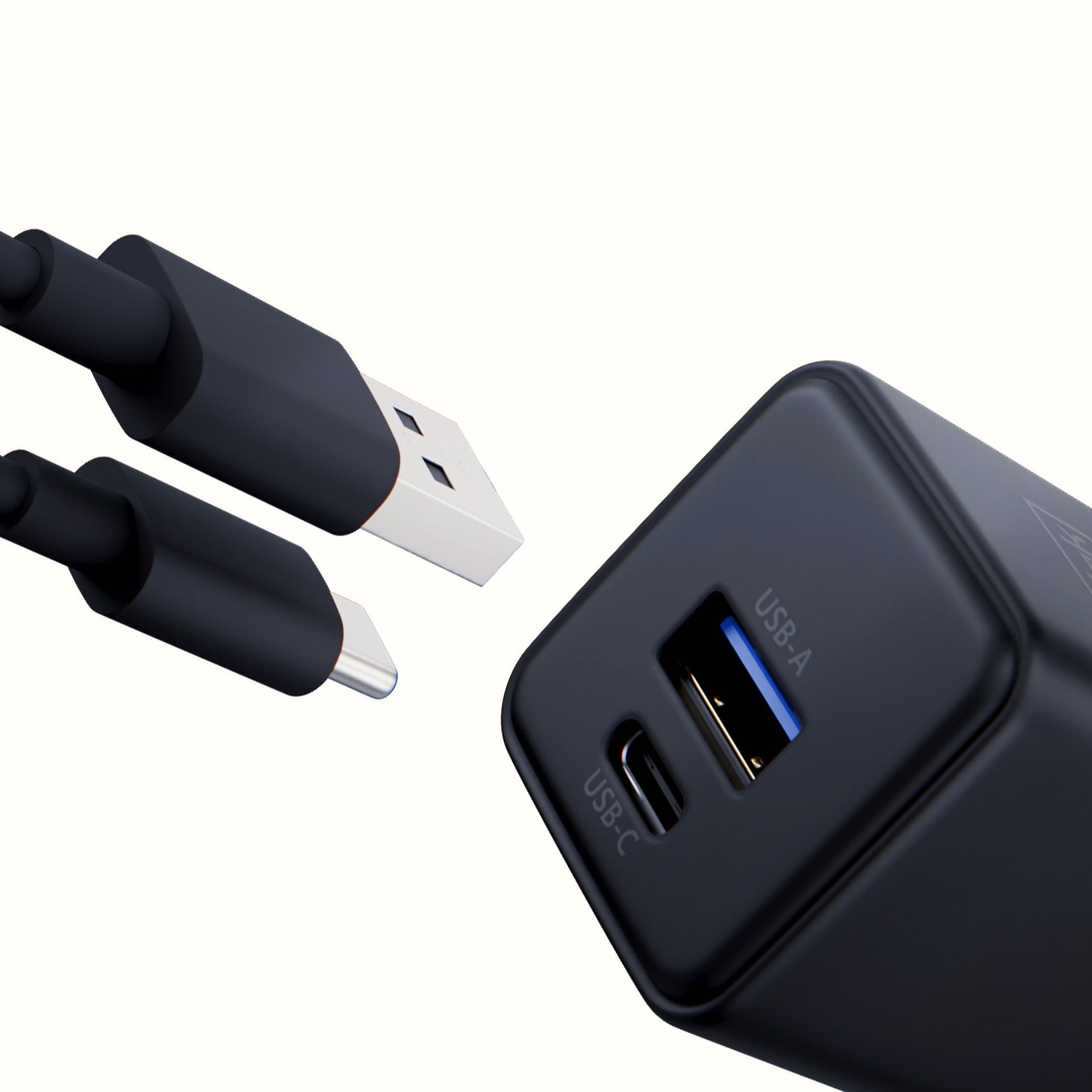 Зарядно - 3mk Hyper GaN Charger 20W QC4+ 1A1C черно